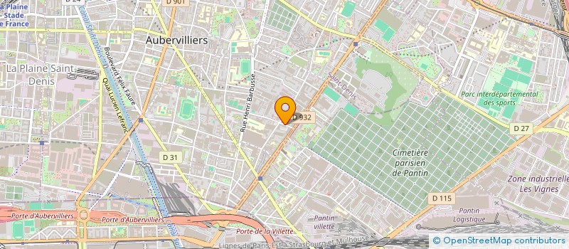 localisation de l'entreprise DONNA STYLE  AUBERVILLIERS