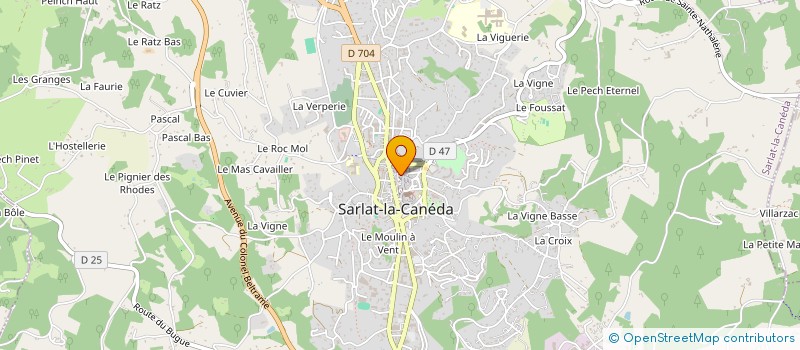 localisation de l'entreprise DONNADIEU à SARLAT-LA-CANEDA