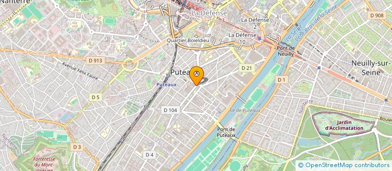 localisation de l'entreprise DONNADIEU                     ALAIN  PUTEAUX