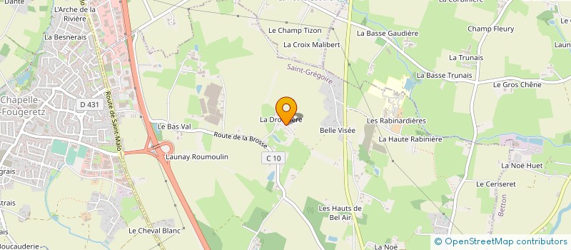 localisation de l'entreprise DONNART à SAINT-GREGOIRE