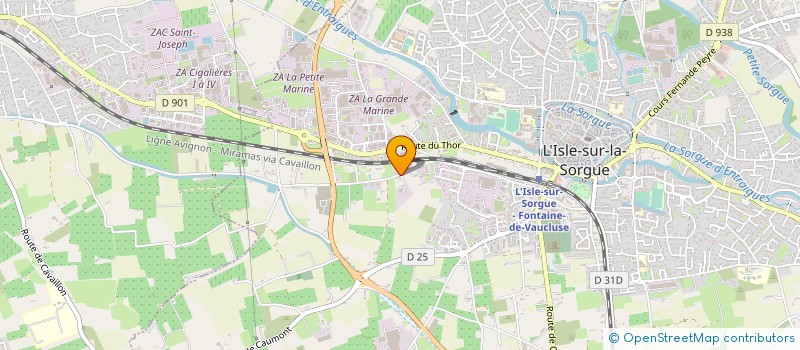 localisation de l'entreprise DONNAT CLAUDE à L'ISLE-SUR-LA-SORGUE