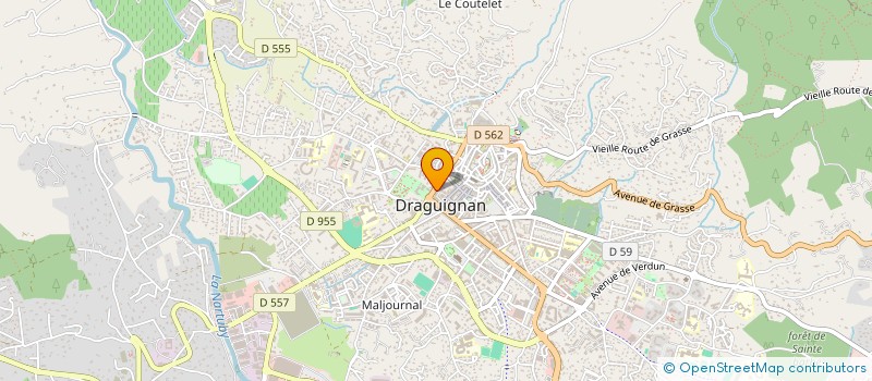 localisation de l'entreprise DONNAVI à DRAGUIGNAN