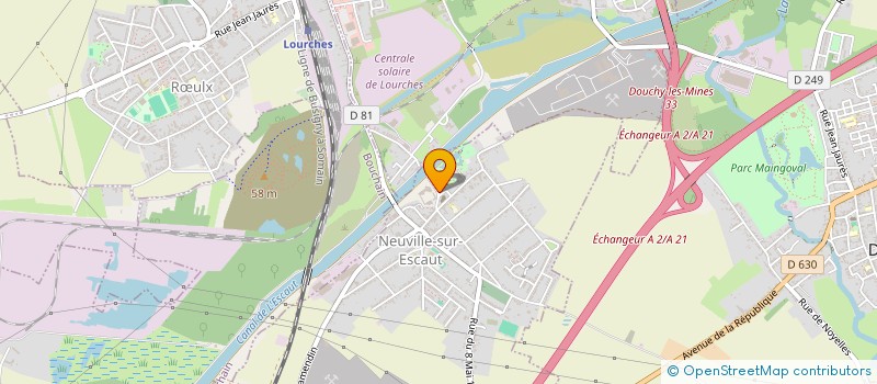 localisation de l'entreprise DONNE DU LAIT A TON ENFANT  NEUVILLE-SUR-ESCAUT