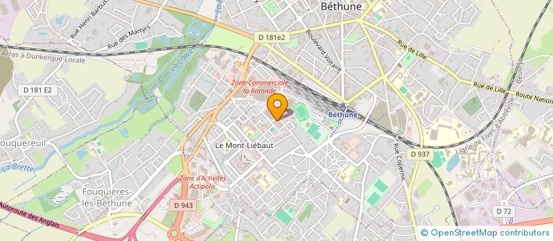 localisation de l'entreprise DONNE UN BUT A TA VIE à BETHUNE