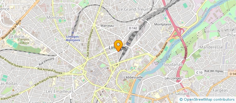localisation de l'entreprise DONNEES STRUCTUREES à LIMOGES