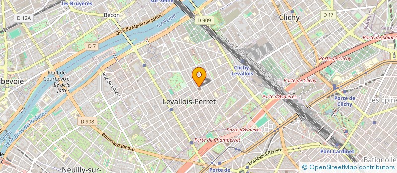 localisation de l'entreprise DONNELLY à LEVALLOIS-PERRET
