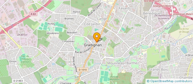 localisation de l'entreprise DONNER à GRADIGNAN