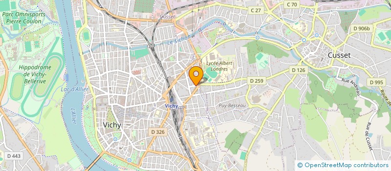 localisation de l'entreprise DONNER RECEVOIR RENDRE HOMMAGE à VICHY