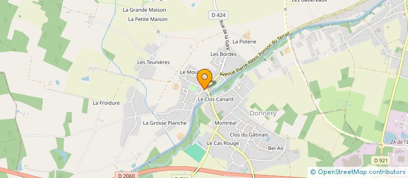 localisation de l'entreprise DONNERY ESPACE ACCUEIL à DONNERY