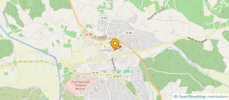 localisation de l'entreprise DONNET à LAMBESC