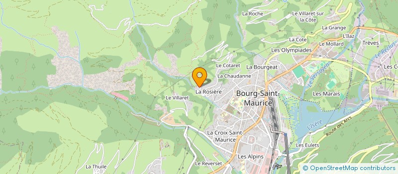 localisation de l'entreprise DONNET INDIVISION  BOURG-SAINT-MAURICE