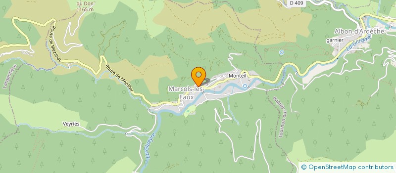 localisation de l'entreprise DONNEURS DE SANG BENEVOLESDE LA VALLEE DE L'EYRIEUX à SAINT-SAUVEUR-DE-MONTAGUT