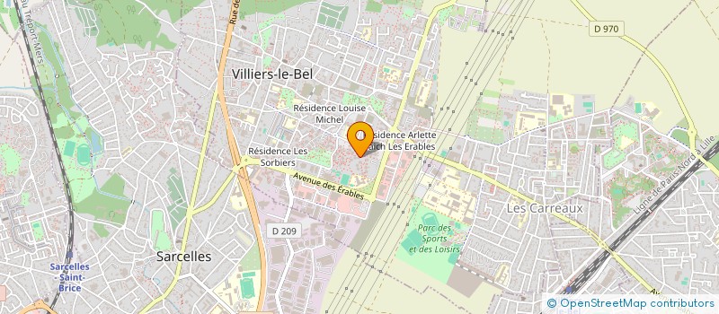 localisation de l'entreprise DONNEZ-LEUR VOUS-MEMES A MANGER  VILLIERS-LE-BEL