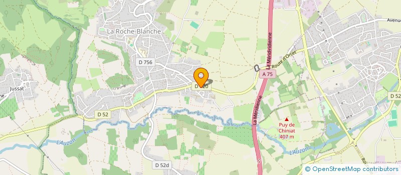 localisation de l'entreprise DONNEZAT  LA ROCHE-BLANCHE