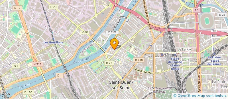 localisation de l'entreprise DONNONS LEUR UNE CHANCE à SAINT-OUEN-SUR-SEINE