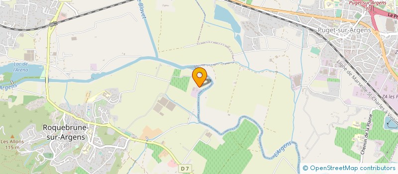 localisation de l'entreprise DONOAK à ROQUEBRUNE-SUR-ARGENS