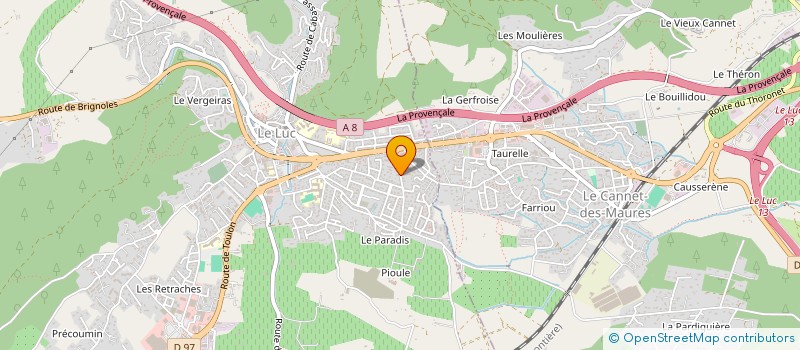 localisation de l'entreprise DONOFLO à LE LUC