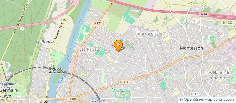 localisation de l'entreprise DONOSPORT  LE VESINET