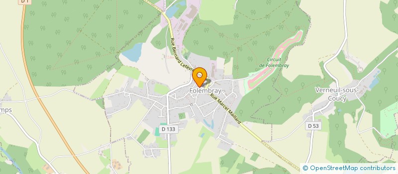 localisation de l'entreprise DONOVAN  FOLEMBRAY