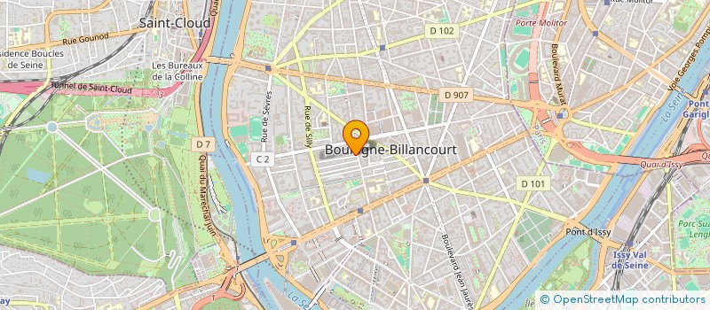 localisation de l'entreprise DONOVAN à BOULOGNE-BILLANCOURT