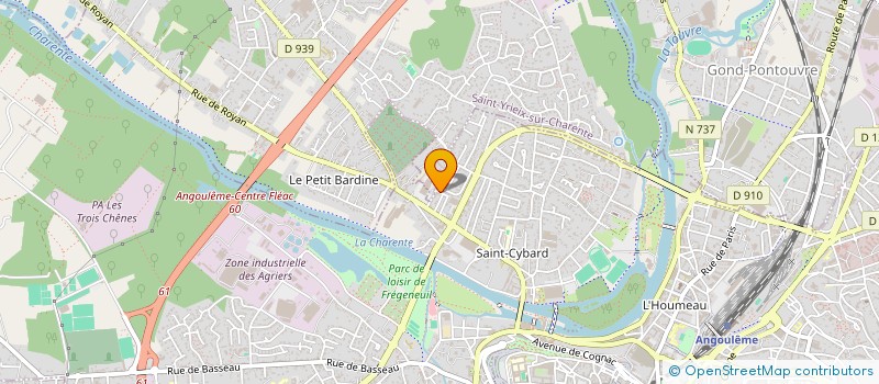 localisation de l'entreprise DONOVAN à ANGOULEME