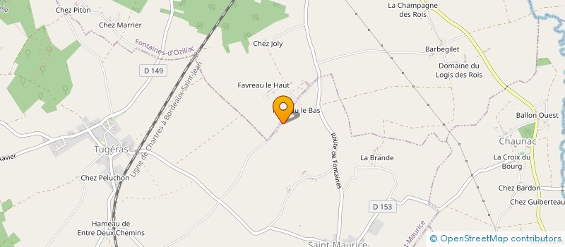 localisation de l'entreprise DONOVAN CHARTIER ELEC  TUGERAS ST MAURICE