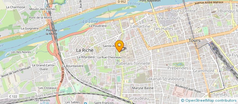 localisation de l'entreprise DONS D'ORGANES ET DE TISSUS HUMAINS à TOURS