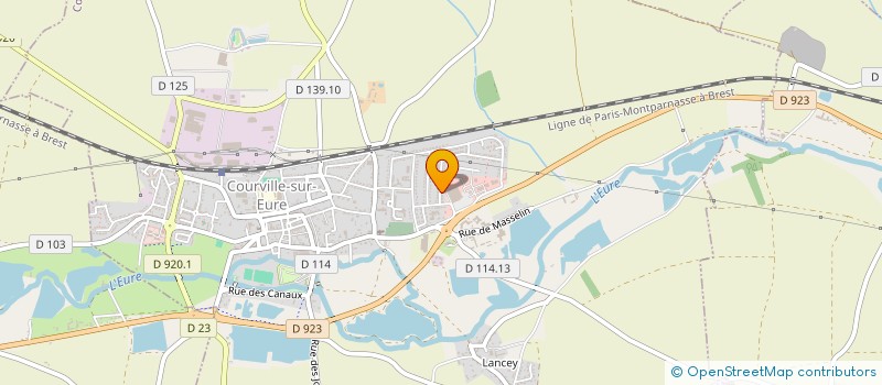 localisation de l'entreprise DONSIMONI à COURVILLE-SUR-EURE