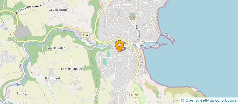 localisation de l'entreprise DONSIMONI  BINIC-ETABLES-SUR-MER