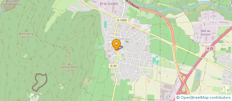 localisation de l'entreprise DONTENVILLE A LA COURONNE  CHATENOIS