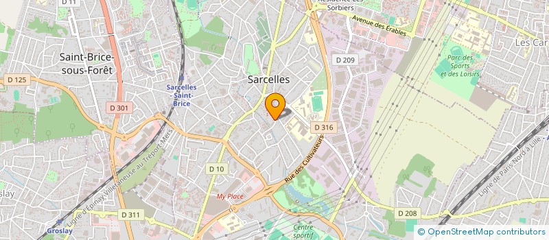 localisation de l'entreprise DONUT'S DAY à SARCELLES