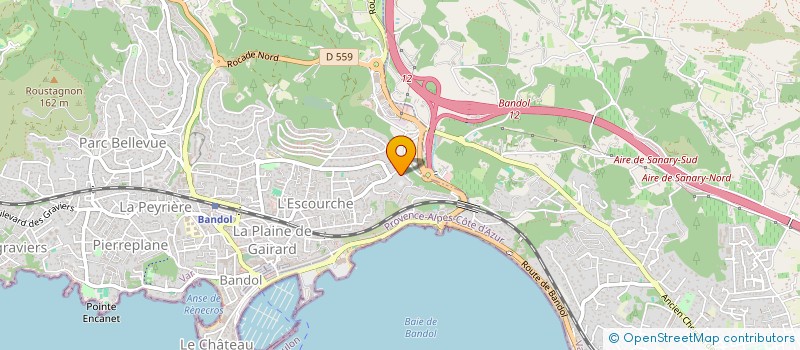localisation de l'entreprise DONUTS 13 AUBAGNE à BANDOL