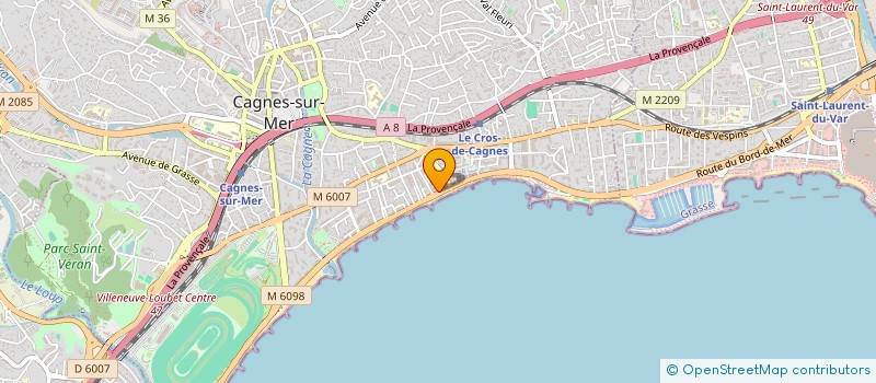 localisation de l'entreprise DONUTS & CIE à CAGNES-SUR-MER