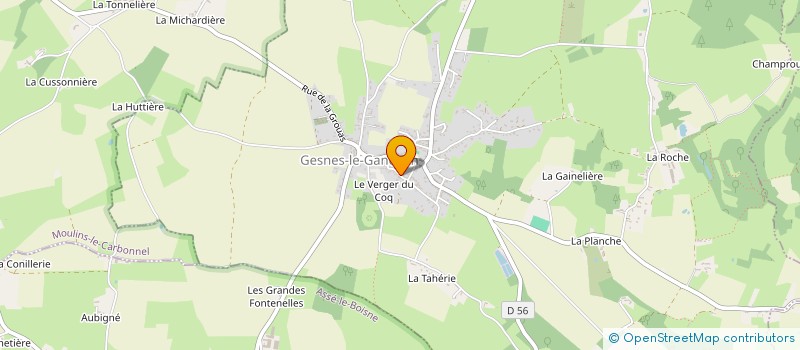 localisation de l'entreprise DONVILLAISE  GESNES-LE-GANDELIN