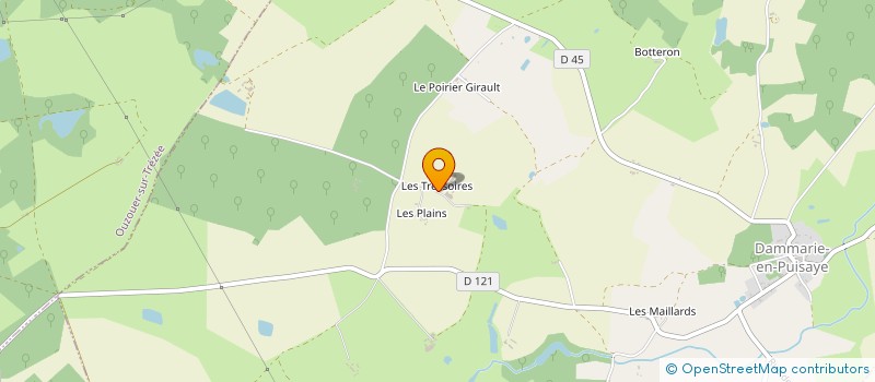 localisation de l'entreprise DONY ENERGIE à DAMMARIE-EN-PUISAYE