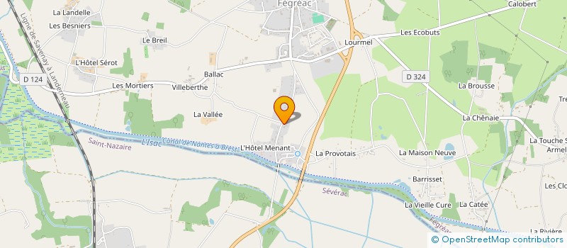 localisation de l'entreprise DONYAK  FEGREAC