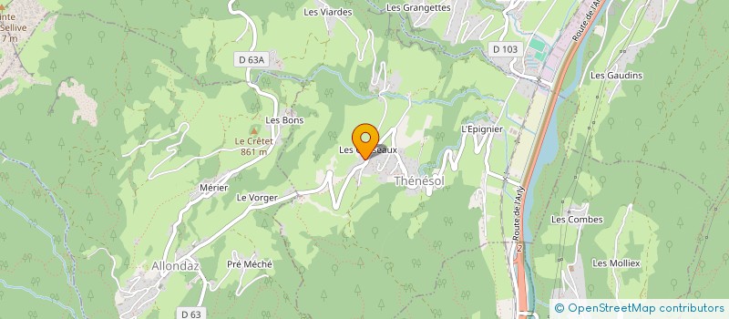 localisation de l'entreprise DONYSPIZZ  THENESOL