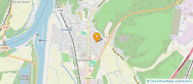 localisation de l'entreprise DONZERE CONTROLE AUTO à DONZERE
