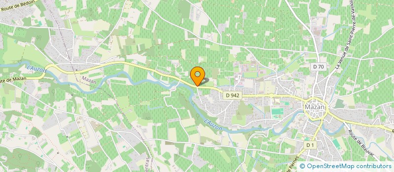 localisation de l'entreprise DONZET GIMBERT SDF  MAZAN