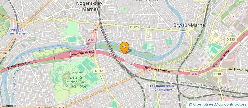 localisation de l'entreprise DOOBLE P à CHAMPIGNY-SUR-MARNE
