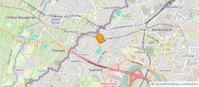 localisation de l'entreprise DOOD à GAILLARD