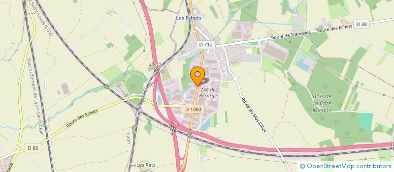 localisation de l'entreprise DOORTAL SERVICE à MIRIBEL