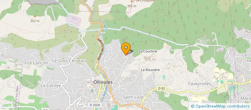 localisation de l'entreprise DOPA  OLLIOULES