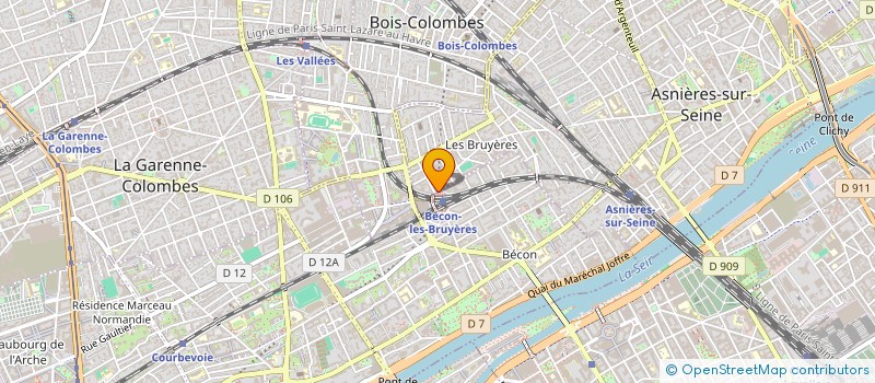 localisation de l'entreprise DOPA INC.  ASNIERES-SUR-SEINE