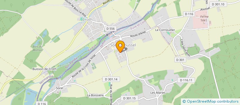 localisation de l'entreprise DOPAGYM  SOREL-MOUSSEL