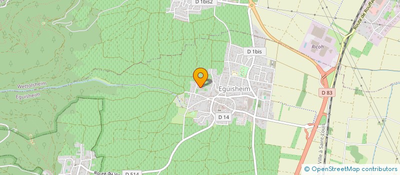 localisation de l'entreprise DOPAMINE  EGUISHEIM