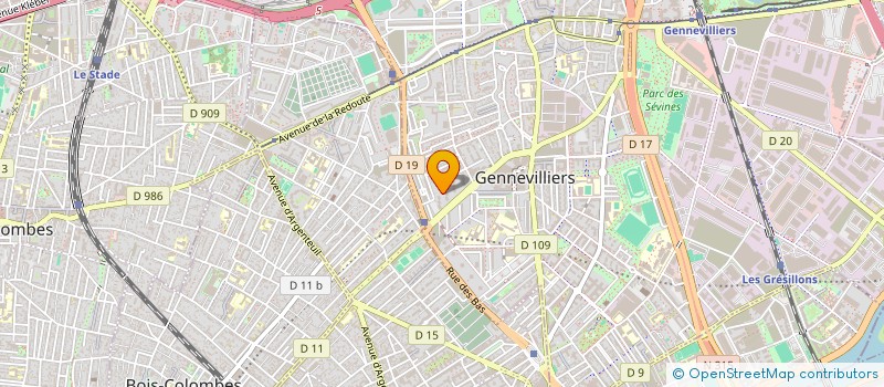 localisation de l'entreprise DOPAMYNE FILMS à GENNEVILLIERS