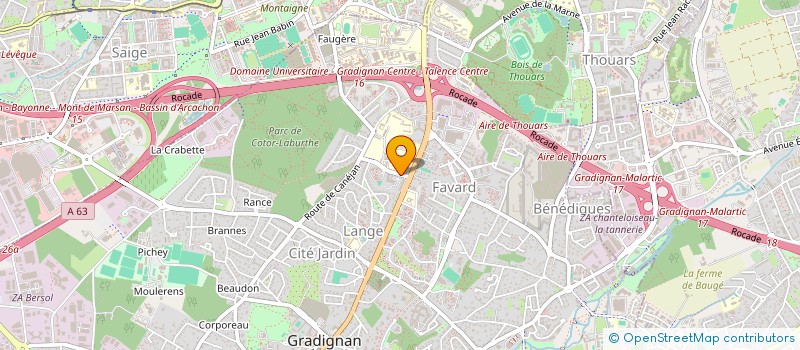 localisation de l'entreprise DOPI à GRADIGNAN