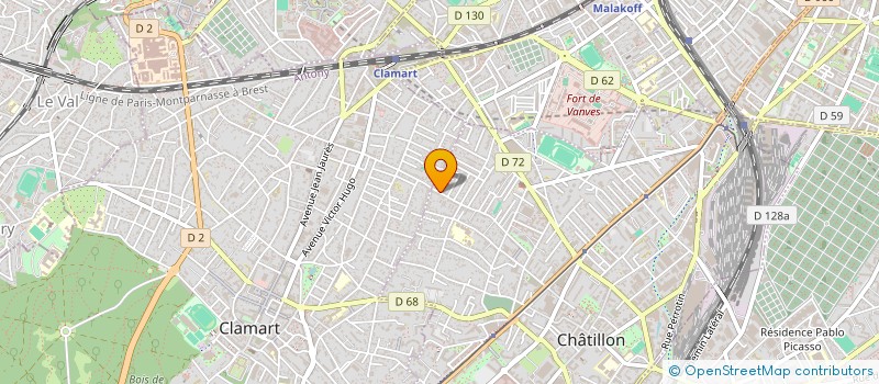 localisation de l'entreprise DOPINVEST à CHATILLON