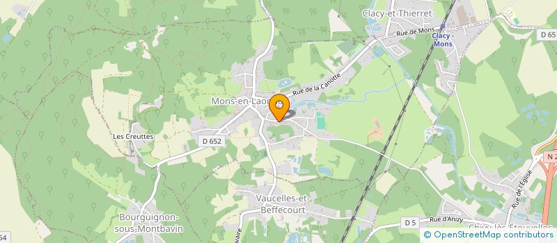 localisation de l'entreprise DOPIZIM à MONS-EN-LAONNOIS